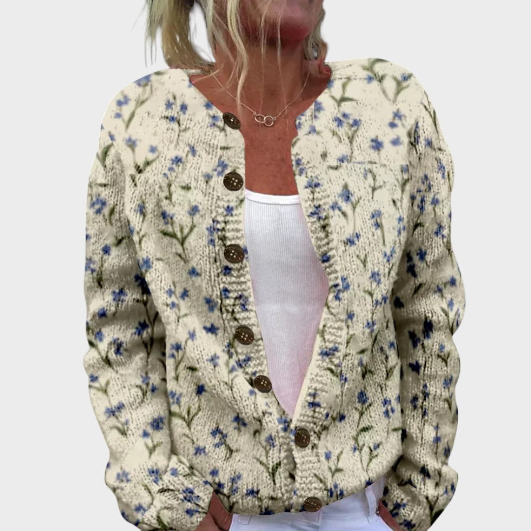 Yasmin - Floral Autumn Cardigan