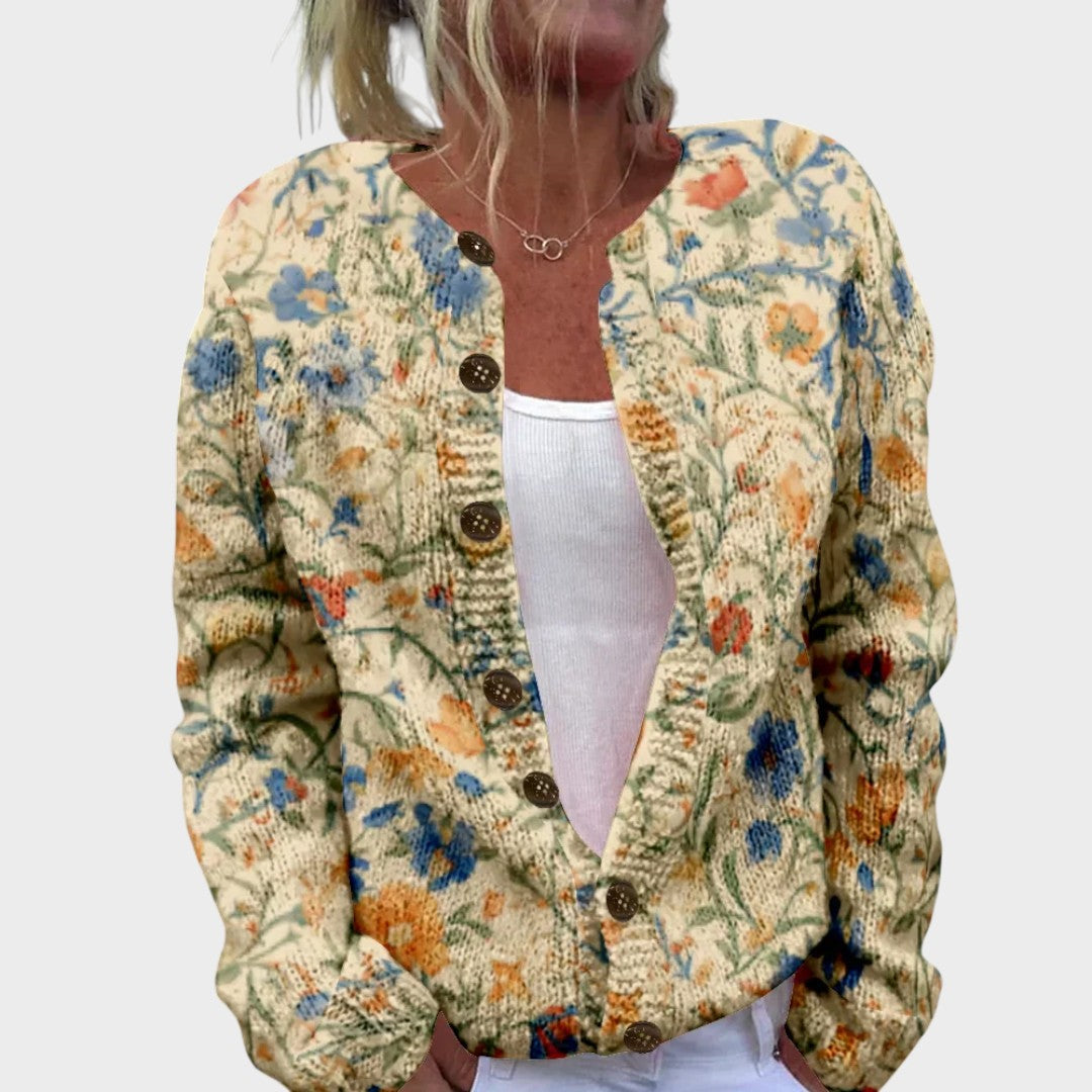Stella - Floral Autumn Cardigan