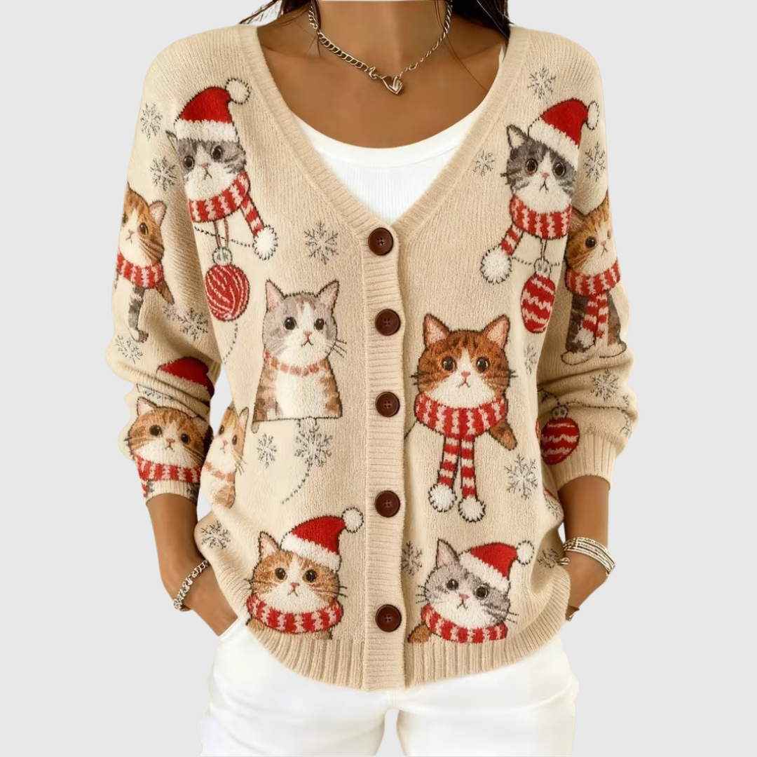 Philippine | Festive Cat Cardigan