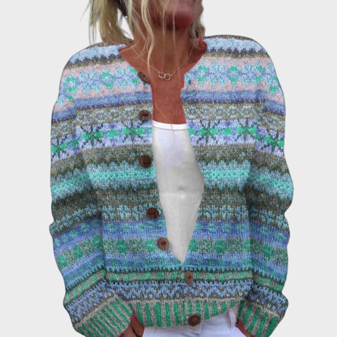 Clara - Floral Autumn Cardigan