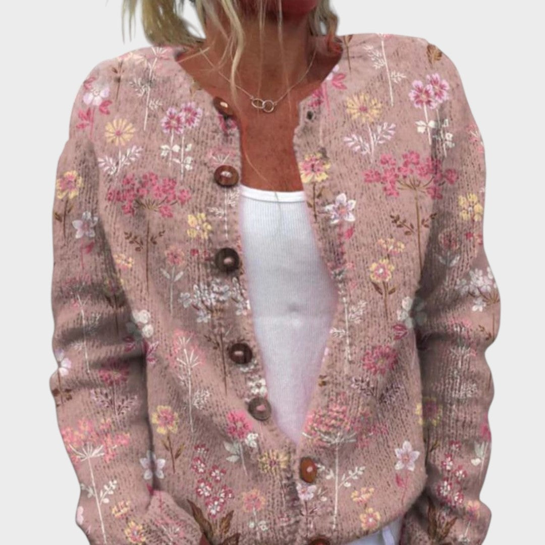 Nancy - Floral Autumn Cardigan