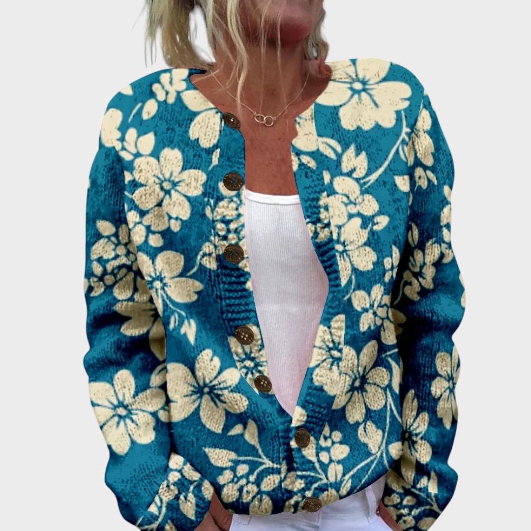 Rose - Floral Autumn Cardigan