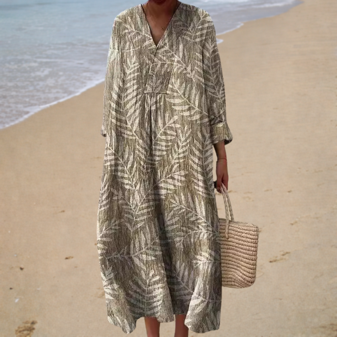 Nature Print | Long Dress