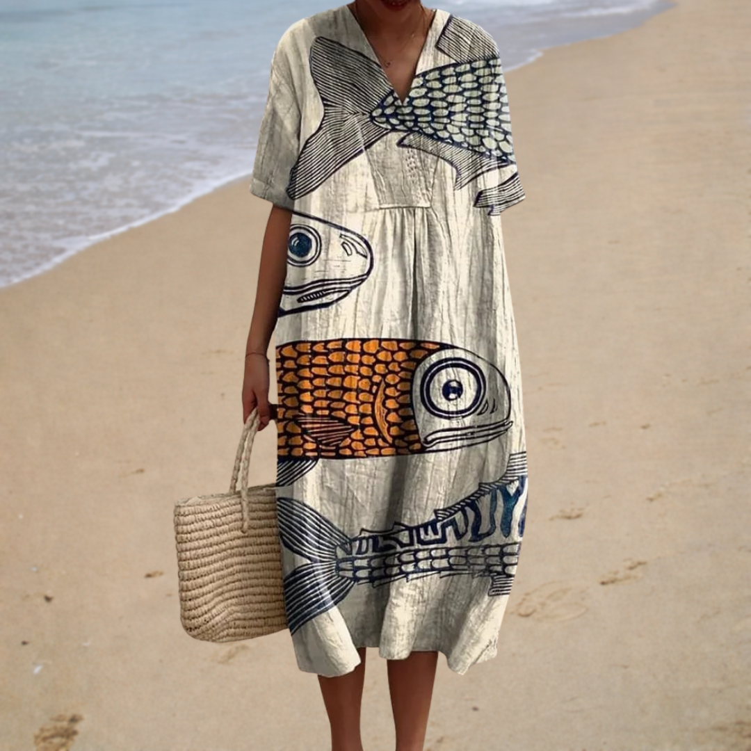 Artistic Print | Midi Dress