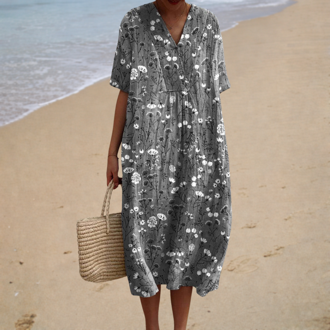 Floral | Simple Long Dress