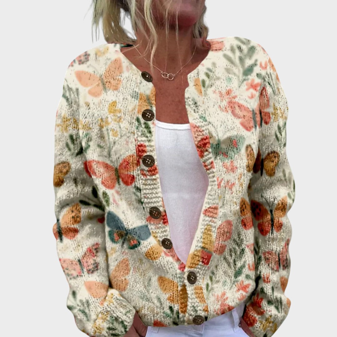 Beatrice - Floral Autumn Cardigan