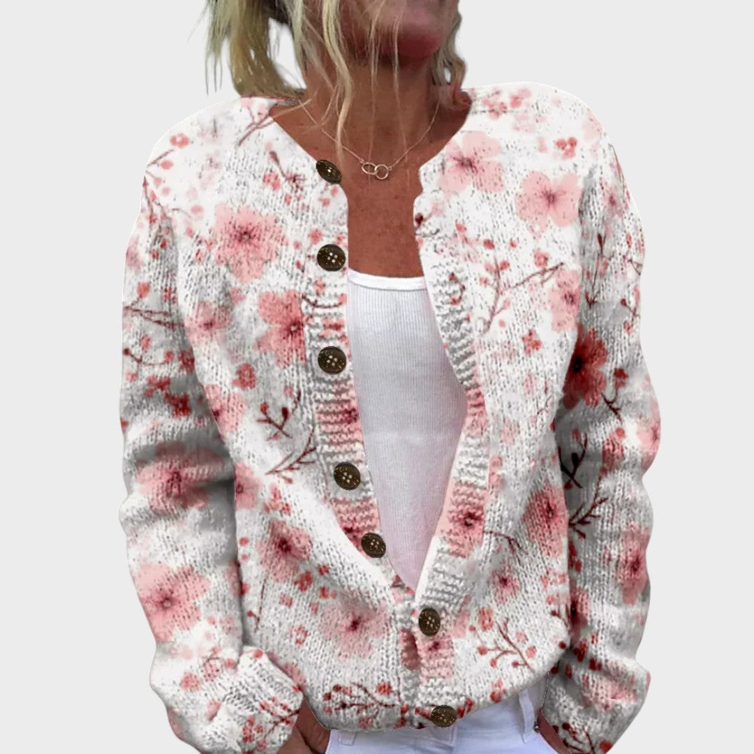Celeste - Floral Autumn Cardigan