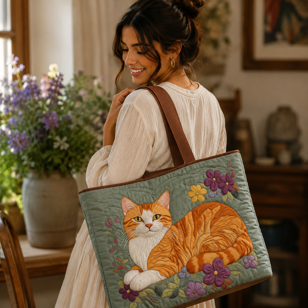 Ginger Cat Artisan Bag