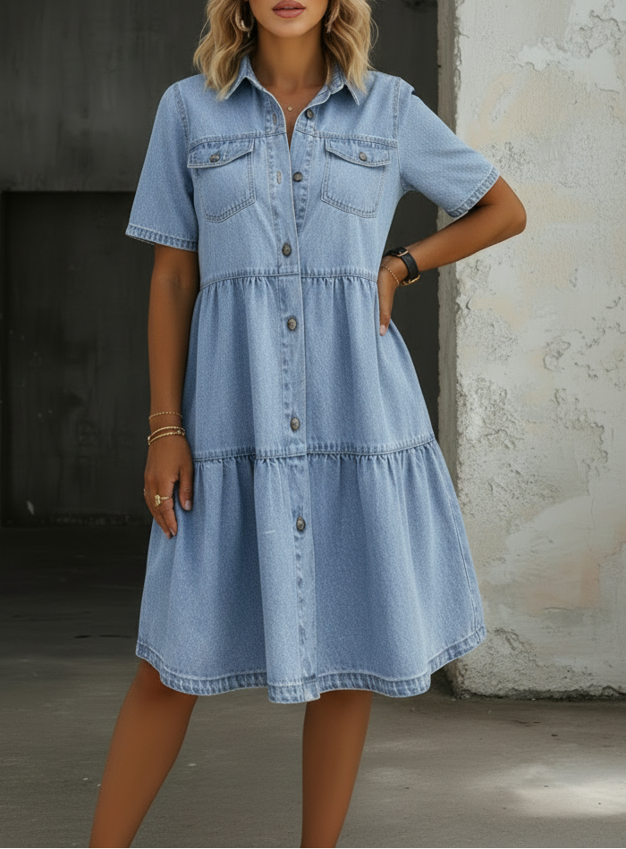 Sofia | Elegant Casual Denim Dress
