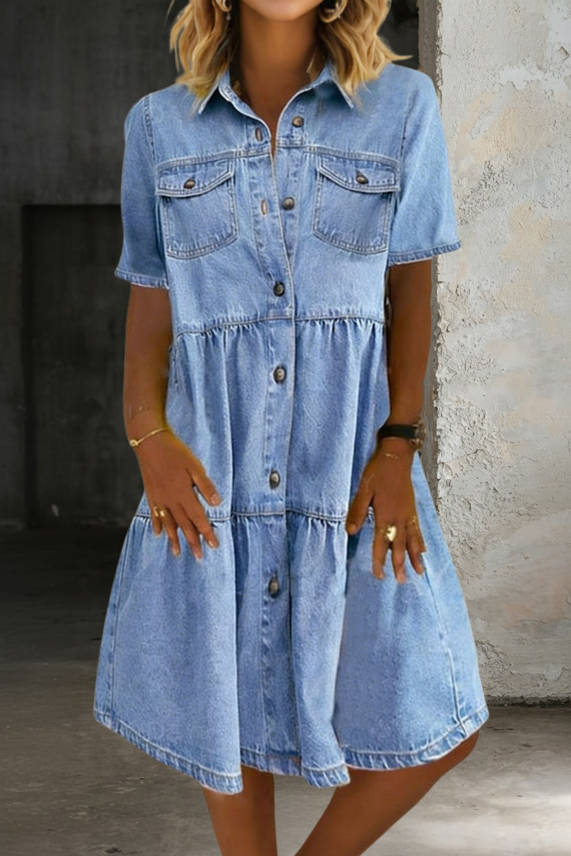 Sofia | Elegant Casual Denim Dress