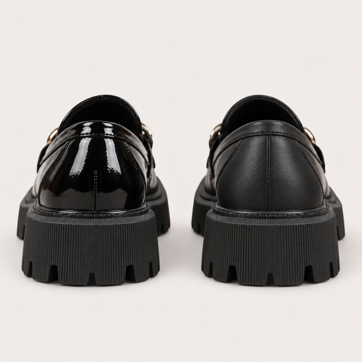 Beatrice - Glossy Chain Loafers
