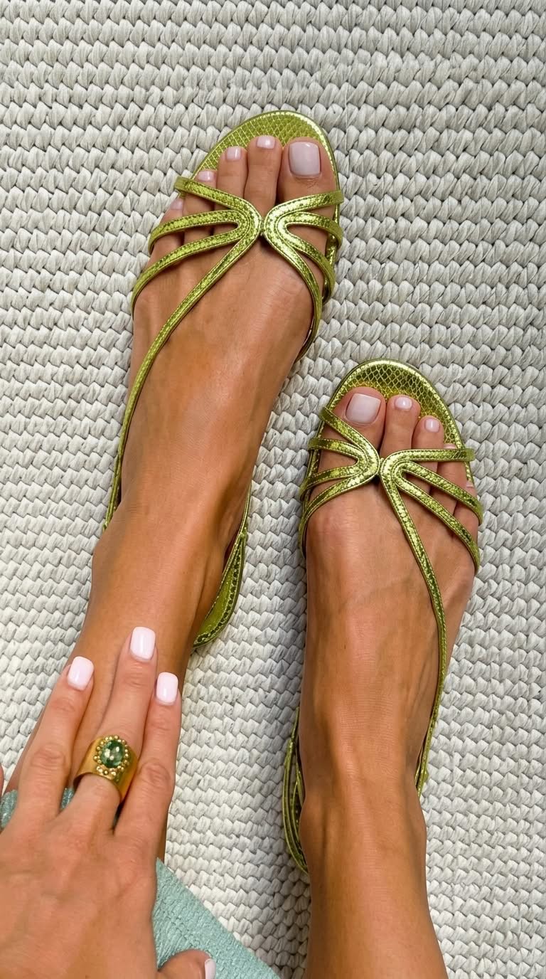 POSITANO | GOLDEN SANDALS SUMMER ELEGANCE