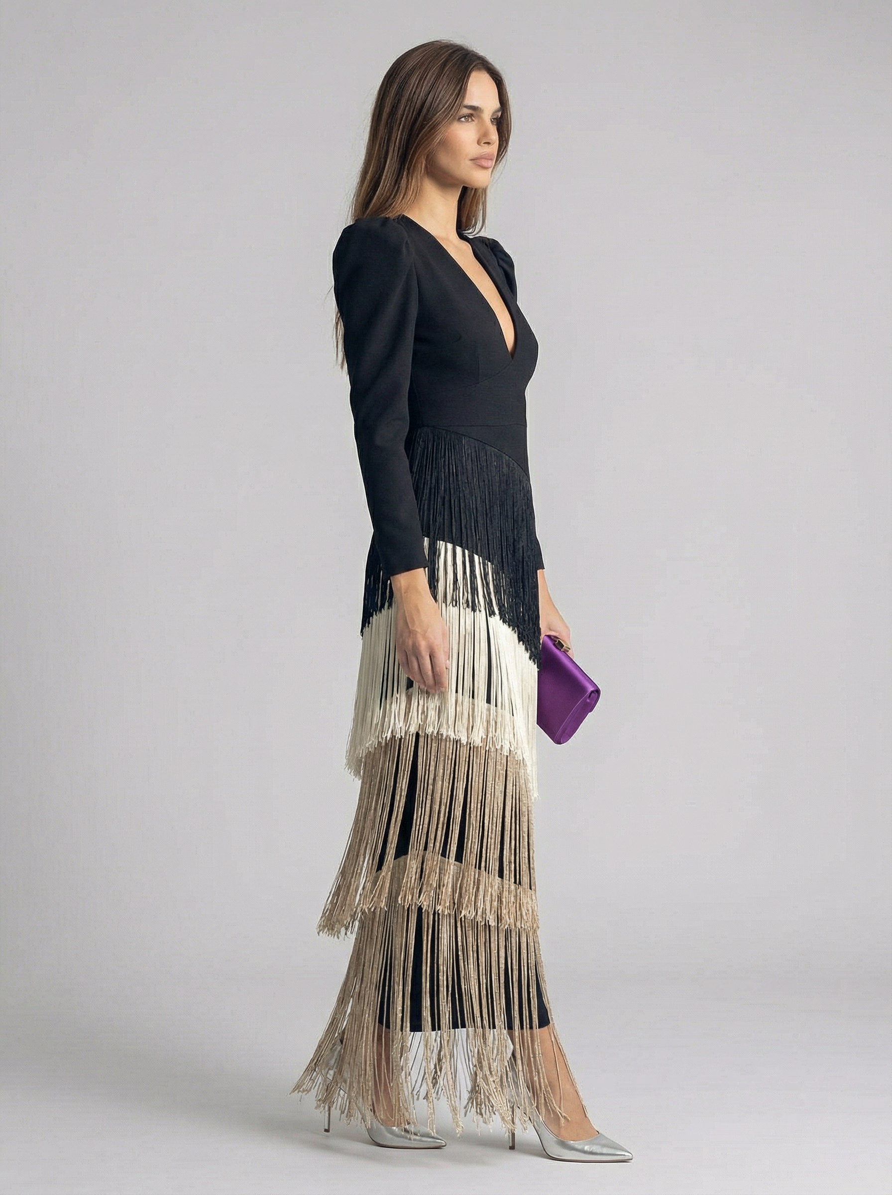 Salvia | Fringe Dress