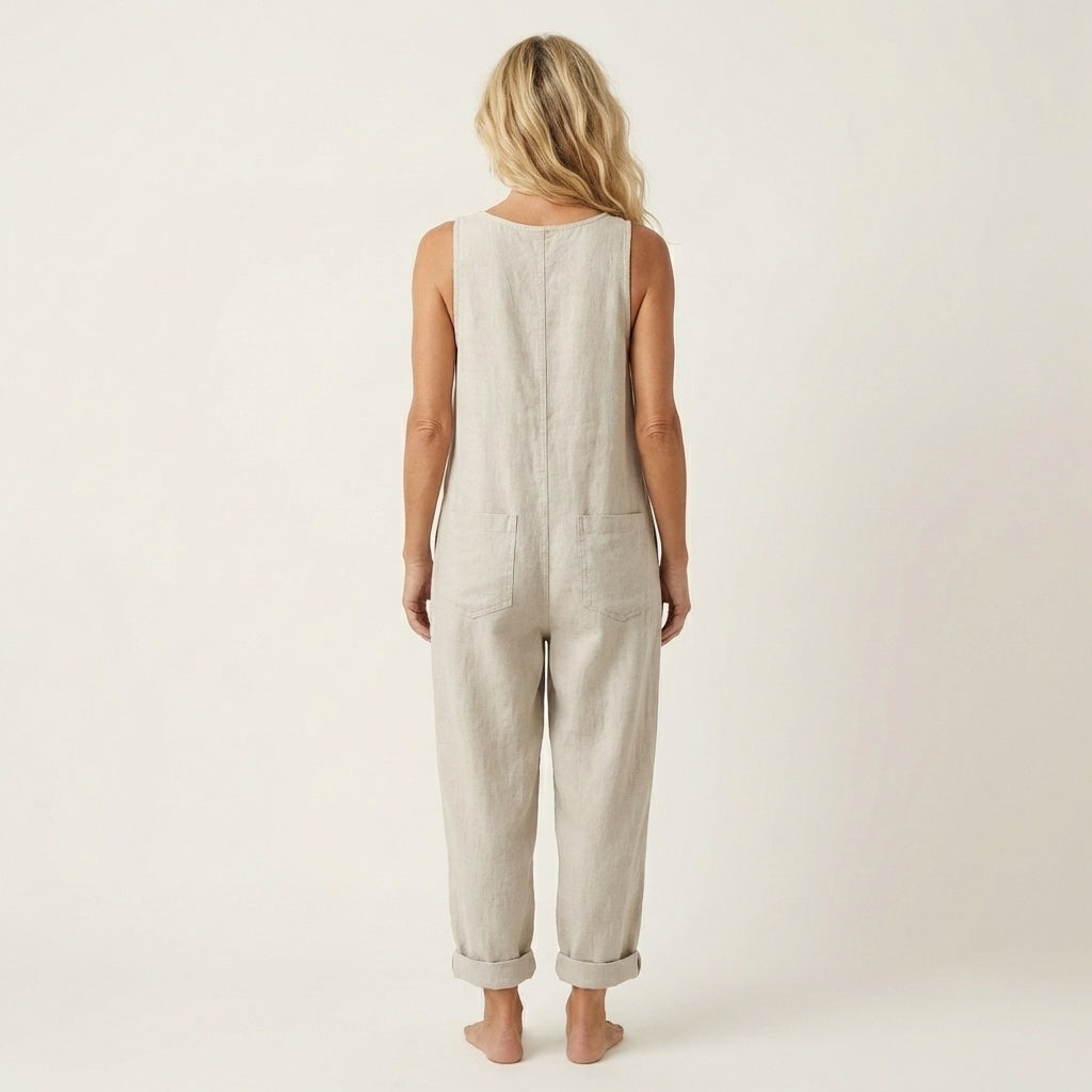 Liva | Button Strap Jumpsuit