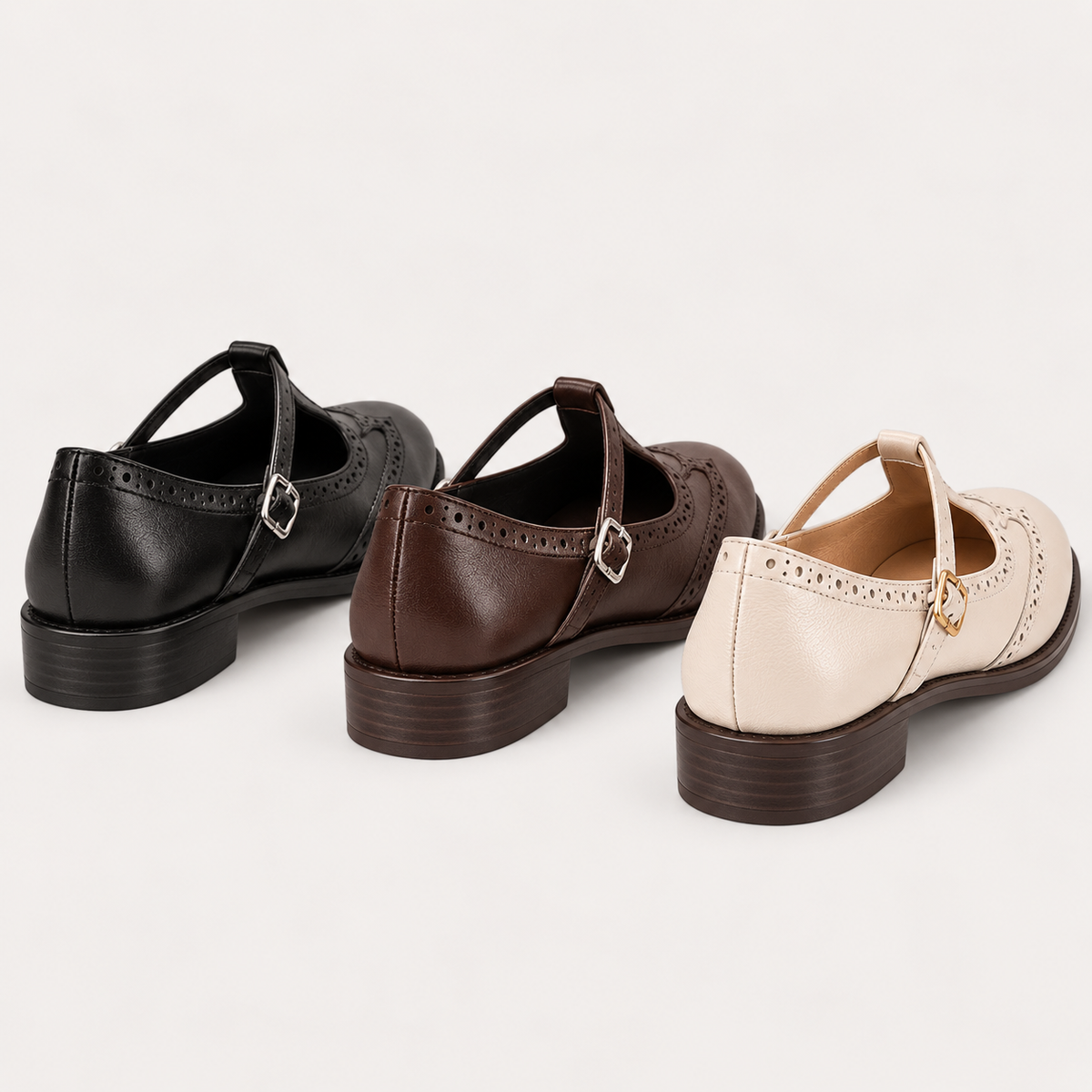 Irene - Classic Brogue Mary Janes