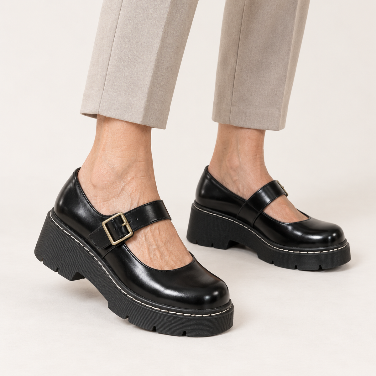 Luna - Chic Platform Mary Janes