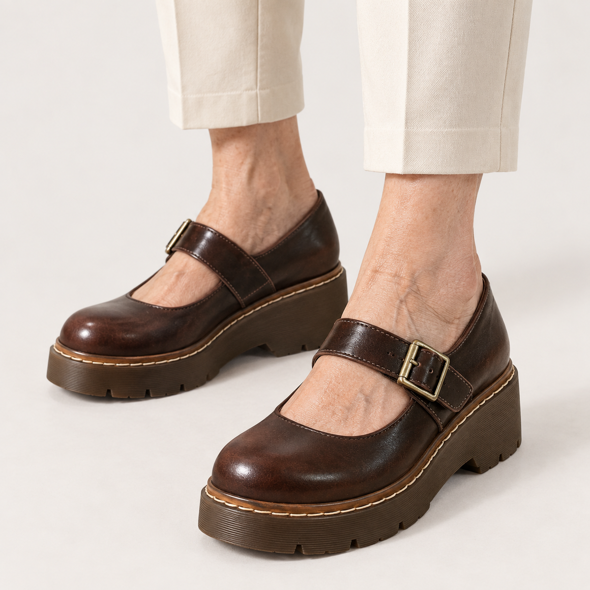 Luna - Chic Platform Mary Janes