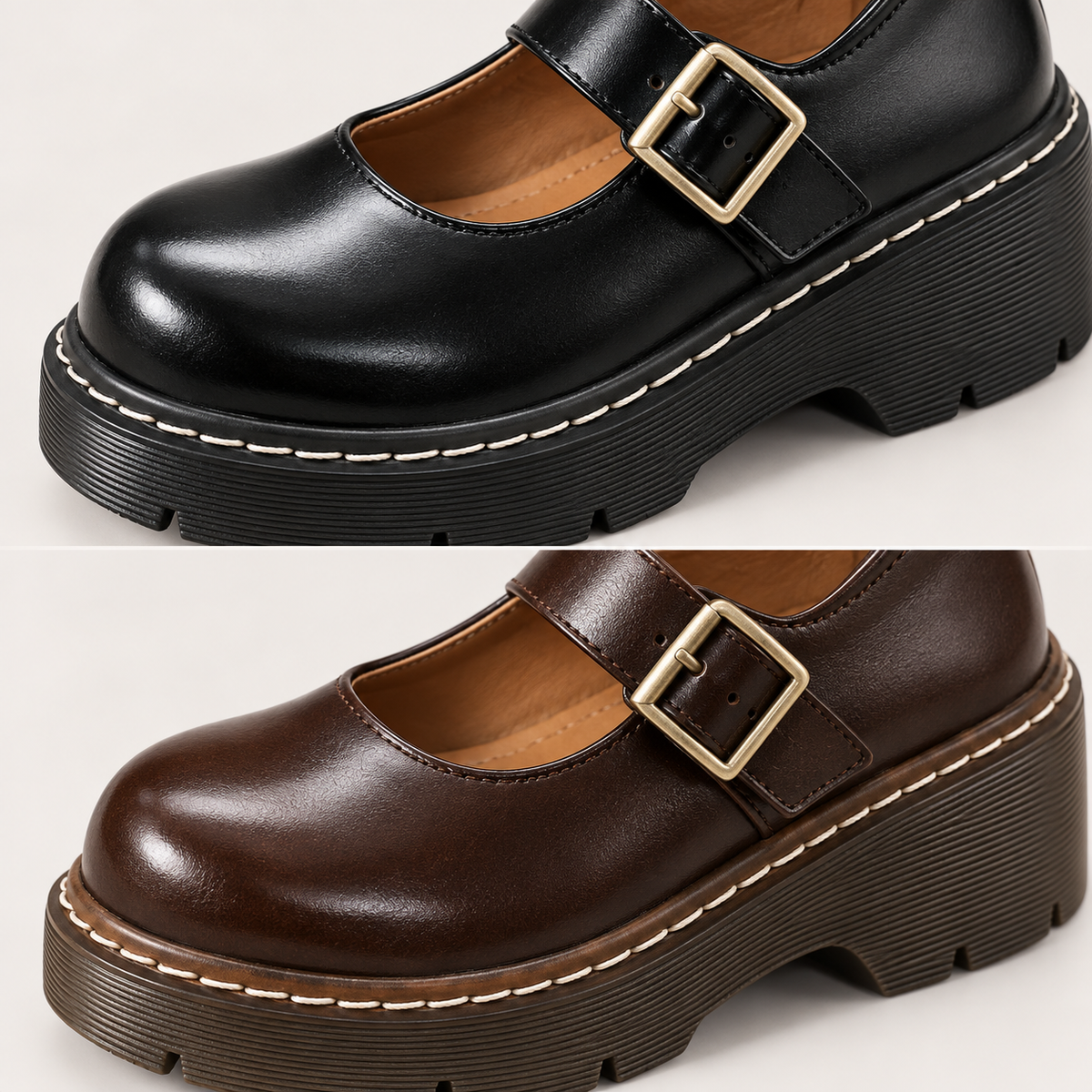 Luna - Chic Platform Mary Janes