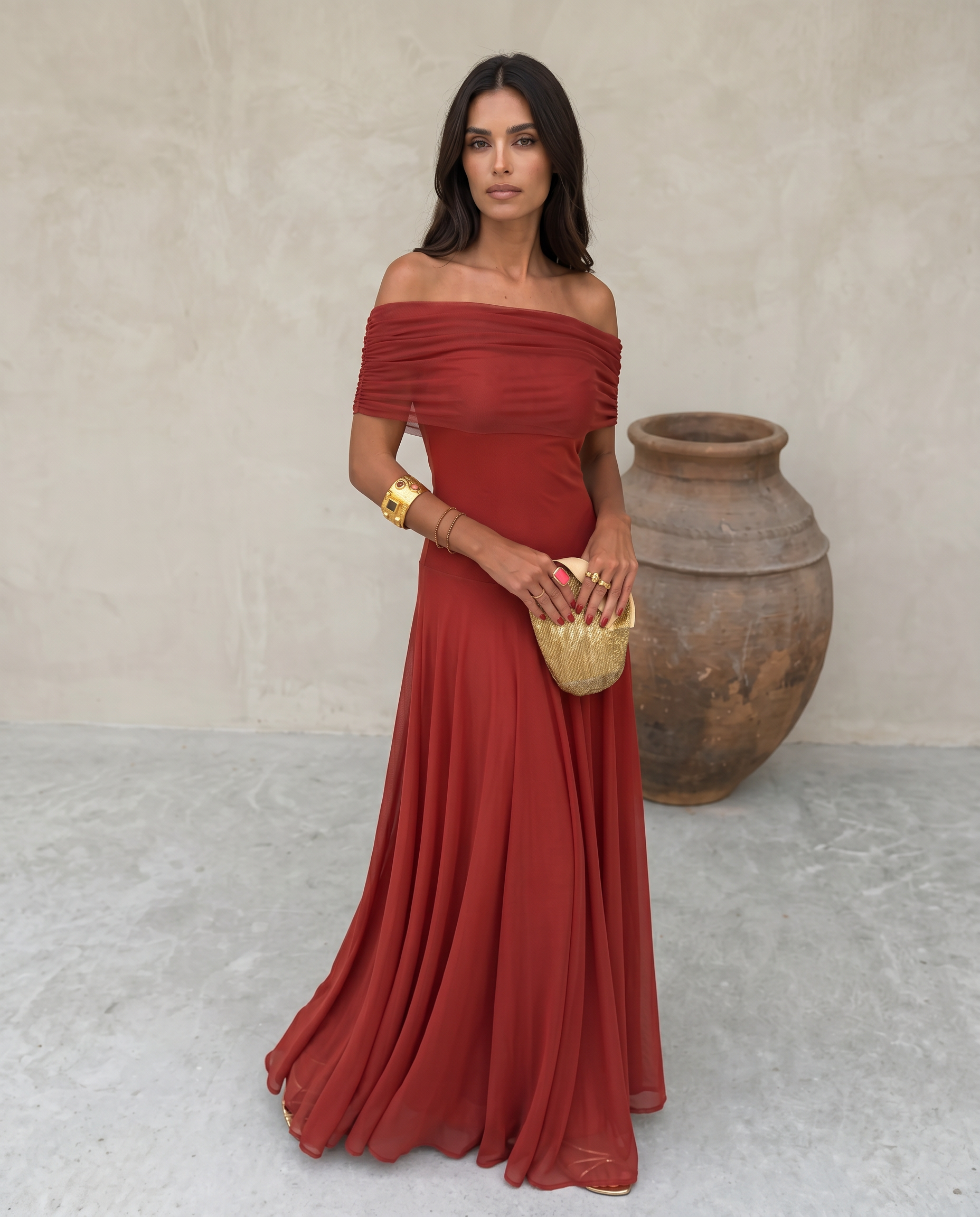 Toledo Dress in Red