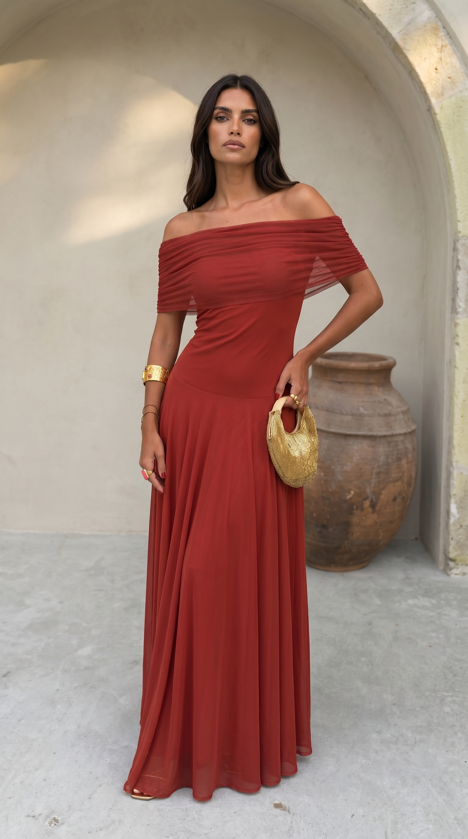Toledo Dress in Red