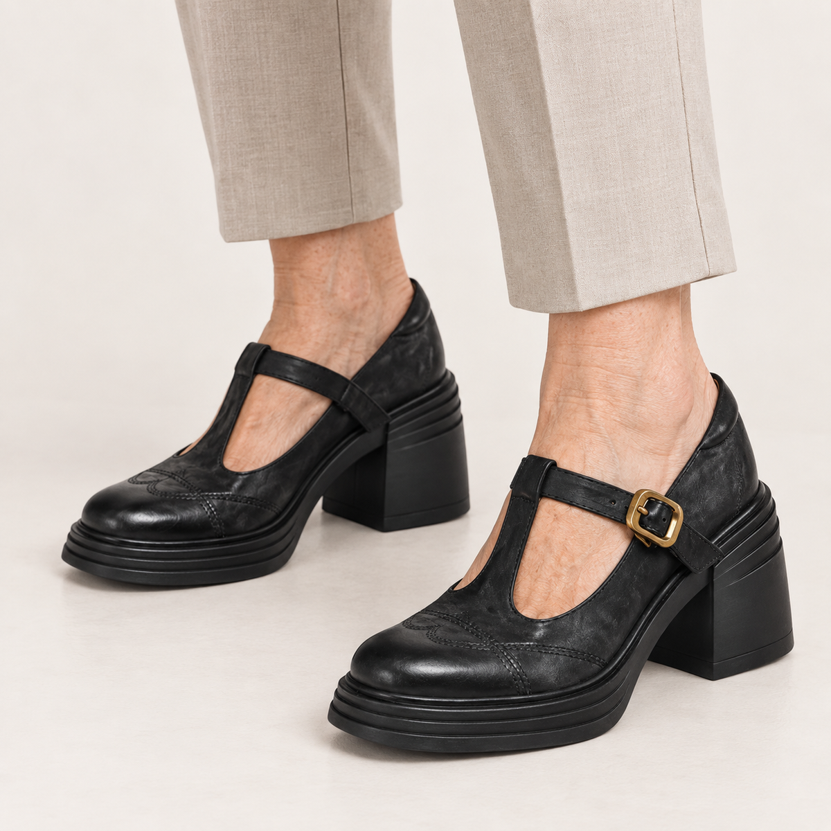 Vera - Elegant T-Bar Heels