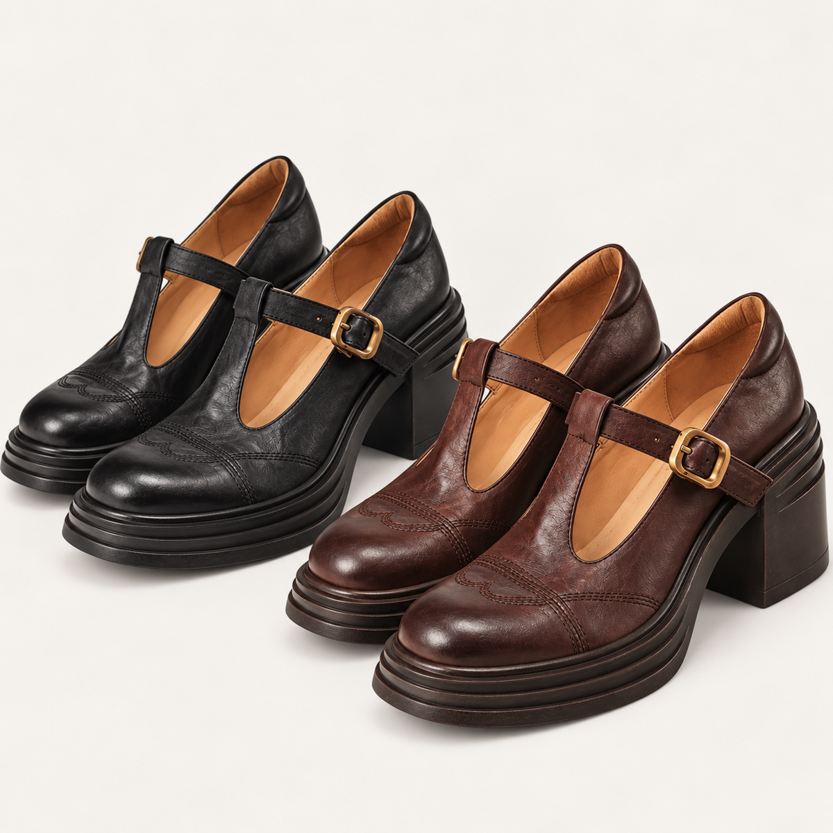Vera - Elegant T-Bar Heels